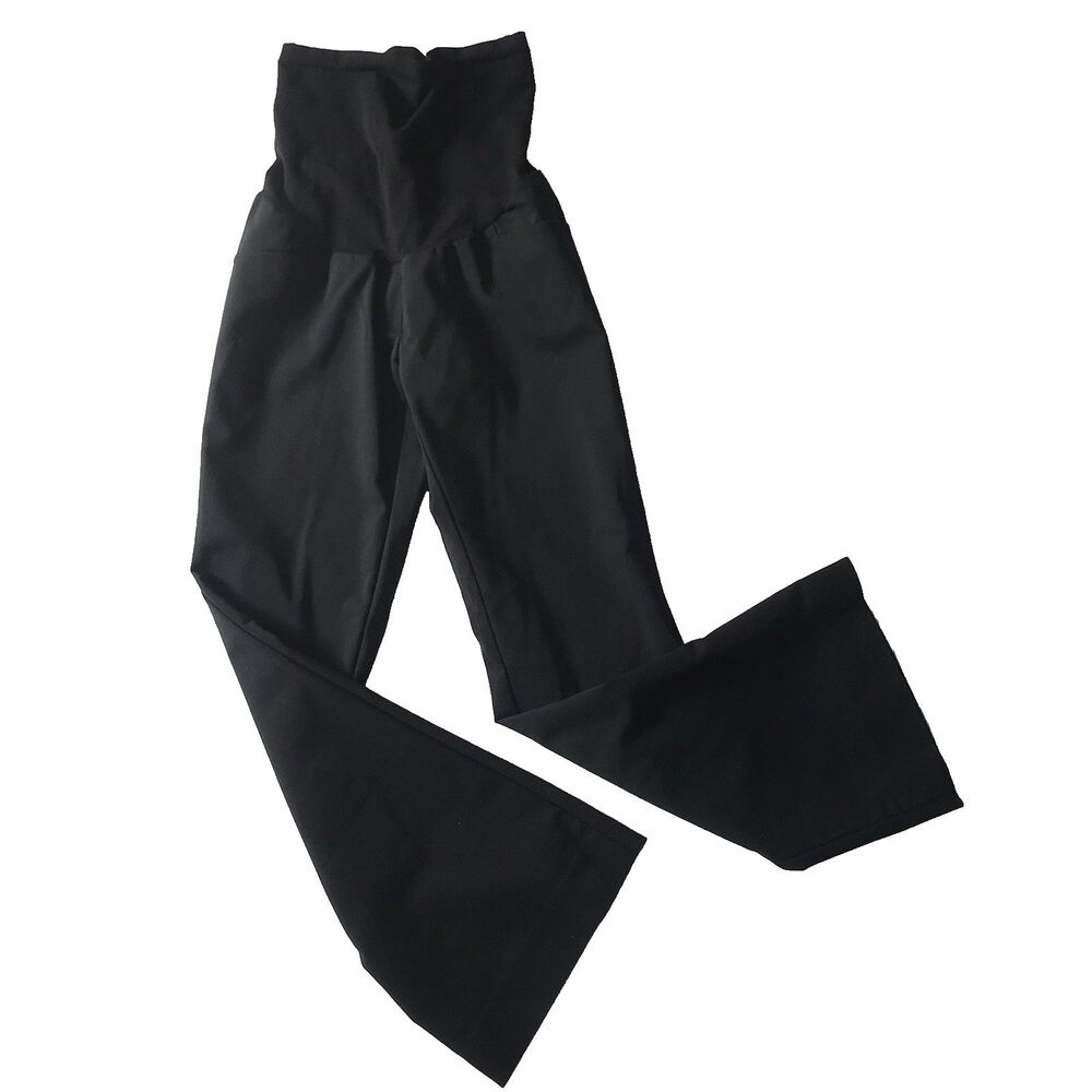 A Pea in the Pod Size XS Maternity Pants Black SECRET FIT BELLY Panel Bootcut